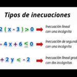 ¿Qué tipos de inecuaciones existen? 🔍 6 tipos de inecuaciones